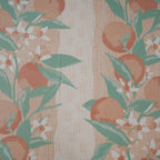 Sensory Bloom Colorsplash 100% Cotton Peach Fitted Sheet with Pillow Case