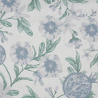 Sensory Bloom Blooming Petals 100% Cotton Blue Fitted Sheet with Pillow Case