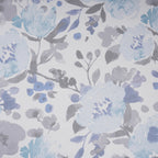 Sensory Bloom Florencia 100% Cotton Blue Fitted Sheet with Pillow Case