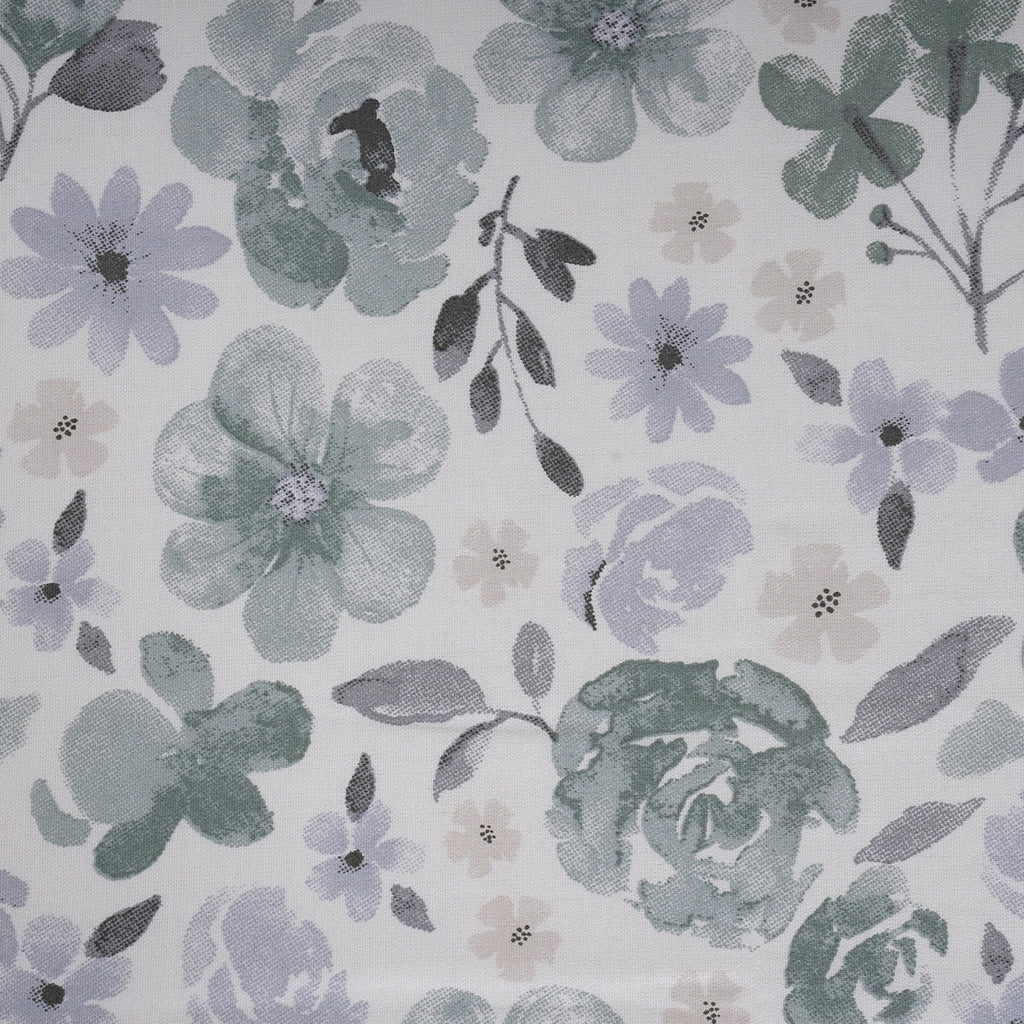 Sensory Bloom Petalyn 100% Cotton Blue Fitted Sheet with Pillow Case