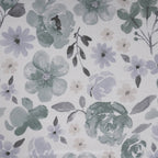 Sensory Bloom Petalyn 100% Cotton Blue Fitted Sheet with Pillow Case