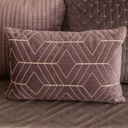 Sadyaska Decorative Garnet Lilac Velvet 12x18 1 Pcs Cushion Cover