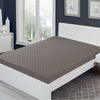 Sadyaska Microfibre ed Waterproof Fitted Grey Mattress Protector 1 Pcs Quilt