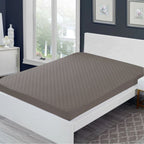 Sadyaska Microfibre ed Waterproof Fitted Grey Mattress Protector 1 Pcs Quilt