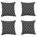 Sadyaska Black & White Parallel-Piped Cuboid (16"X16") Cube Geometric Pattern s… 1 Pcs Cushion Cover