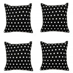 Sadyaska Black & White Polka Dot (16"X16") Geometric Cotton … 1 Pcs Cushion Cover