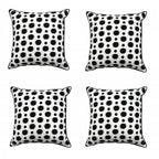 Sadyaska Black & White Screen Printed 16x16 Geometric Cotton … 1 Pcs Cushion Cover