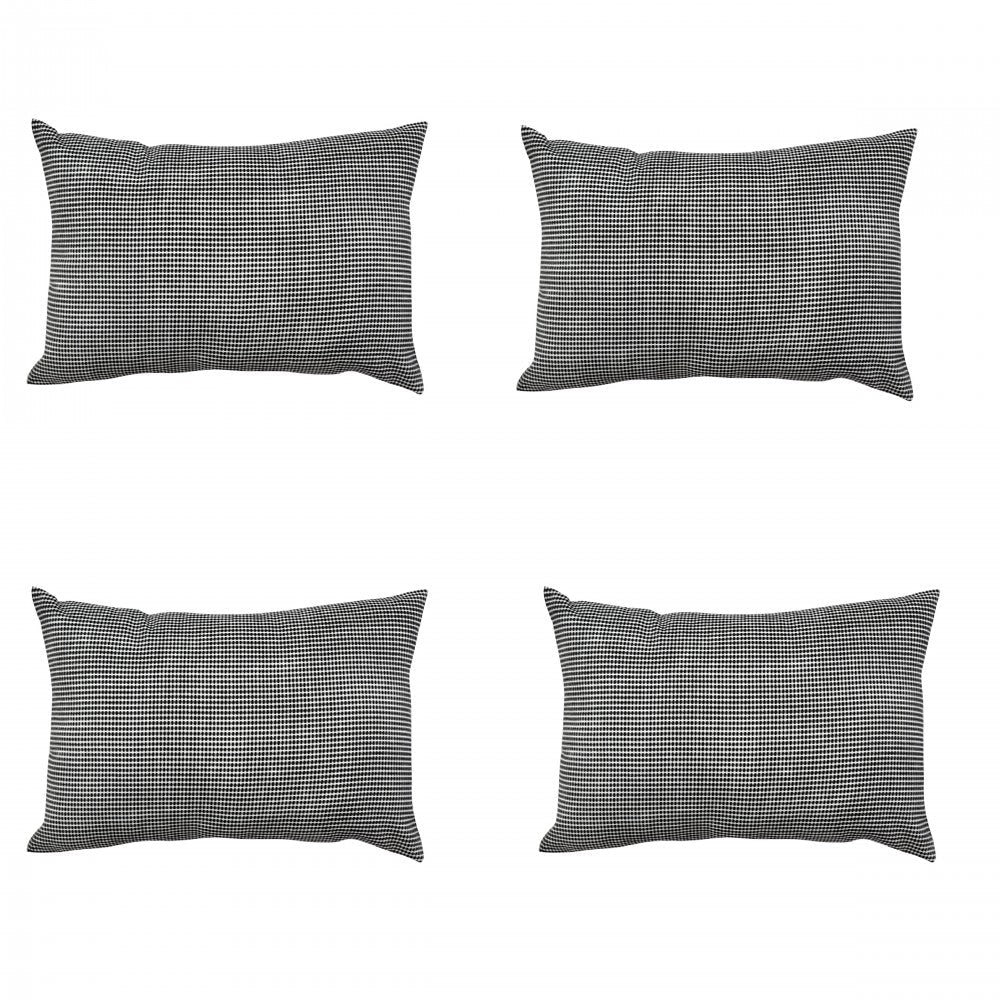 Sadyaska Black & White 12x18 Check Design Geometric Pattern Cushion Case… 1 Pcs Cushion Cover