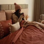 Sadyaska Leaflet Blush Syona 1 Pcs Duvet Cover Set