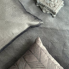 Sadyaska Maze Dark Grey Velvet Trousseau Set 10 Pcs Product