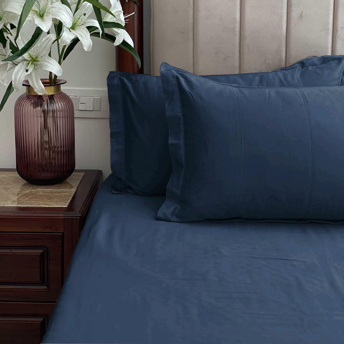 Sadyaska Navy s (Set of 2) 1 Pcs Pillow Cover