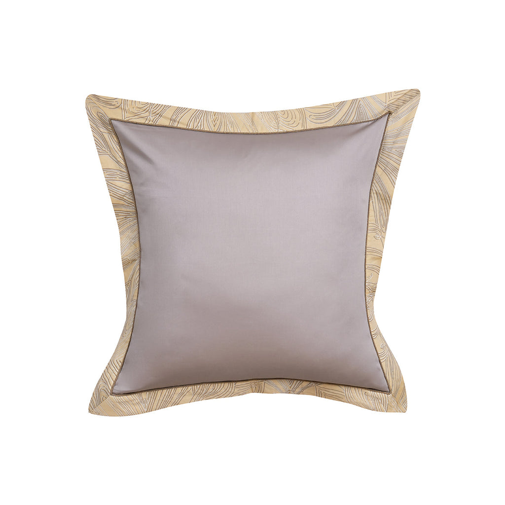 Classical Ornate Baroque Feathering Pillow Case Euro Set Gold