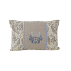 Vintage Printed Royal Insignia Pillow Sham Set Blue