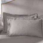 Classical Ornate Acorus Bliss Pillow Sham Set Neutral