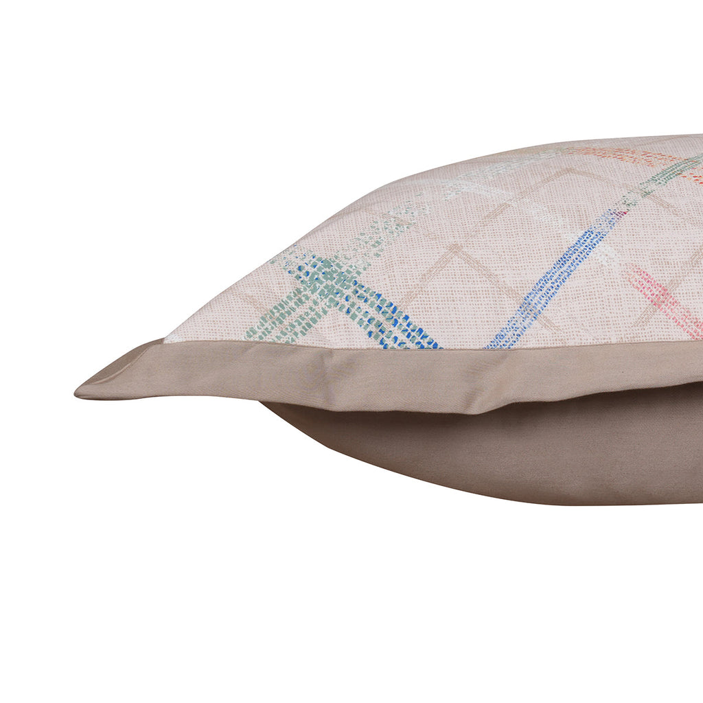 Eclectic Geo Rhombus Pillow Sham Set Beige