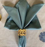 Sadyaska Floral Grey - Set of 2 Placemats & 2 Napkins 1 Pcs Table Linen