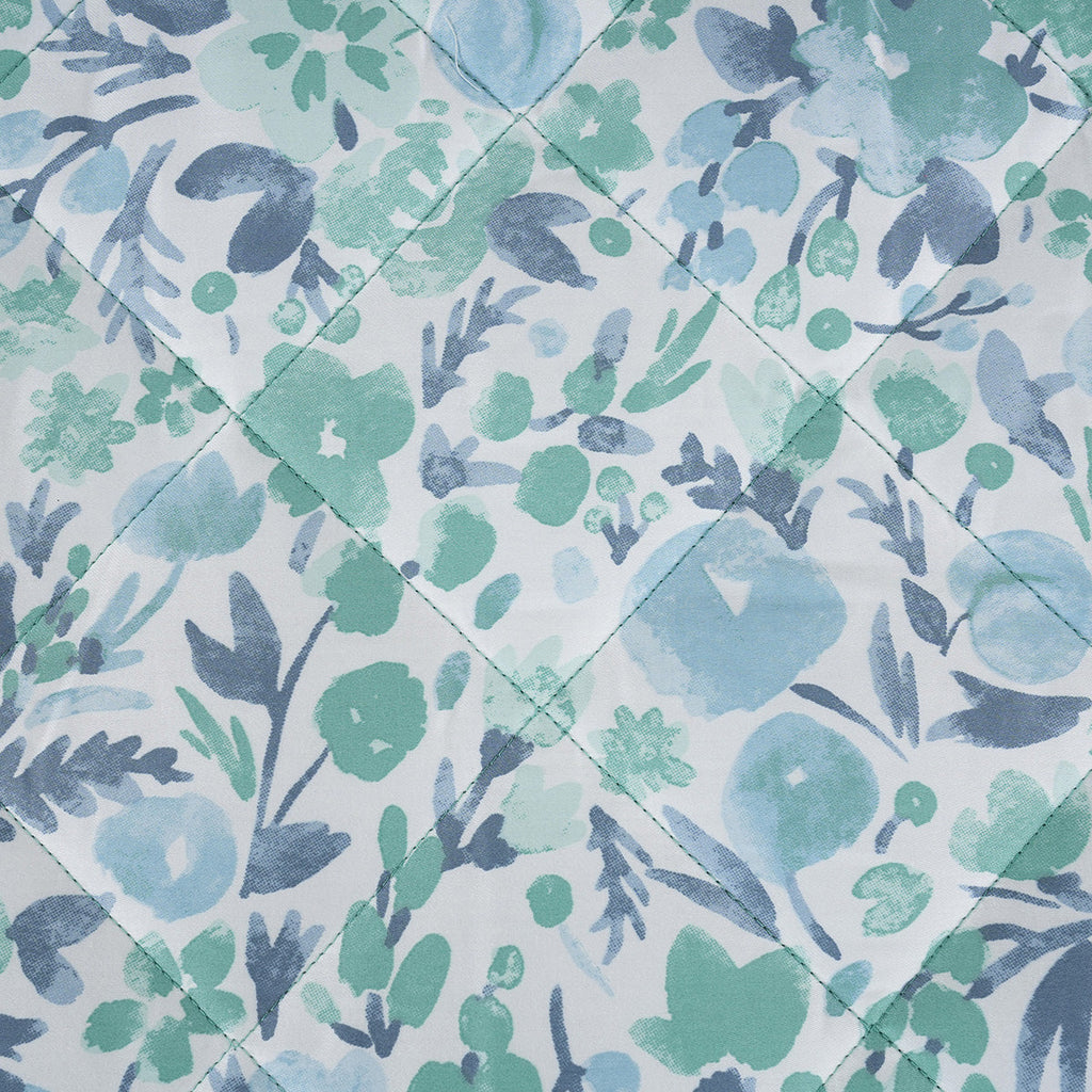 Sensory Bloom Zesty extremely Cozy Aqua Quilt