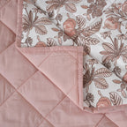 Sensory Bloom Fruity Foliage extremely Cozy Pink Quilt