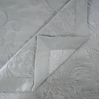 Classical Ornate Twirls & Swirls Quilt/Quilted Bed Cover Blue