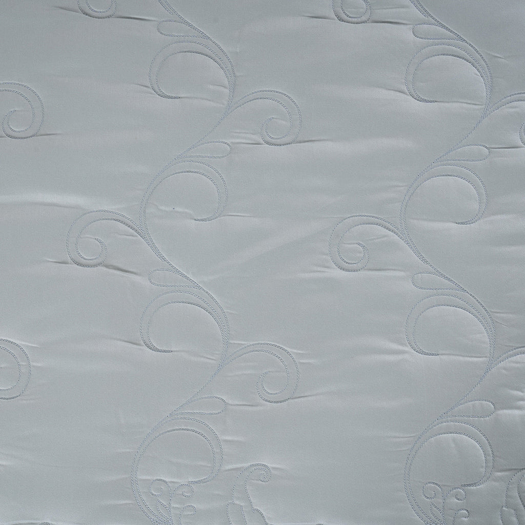Classical Ornate Twirls & Swirls Quilt/Quilted Bed Cover Blue