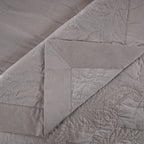 Classical Ornate Twirls & Swirls Quilt/Quilted Bed Cover Neutral