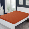 Sadyaska Microfibre ed Waterproof Fitted Rust Mattress Protector 1 Pcs Quilt