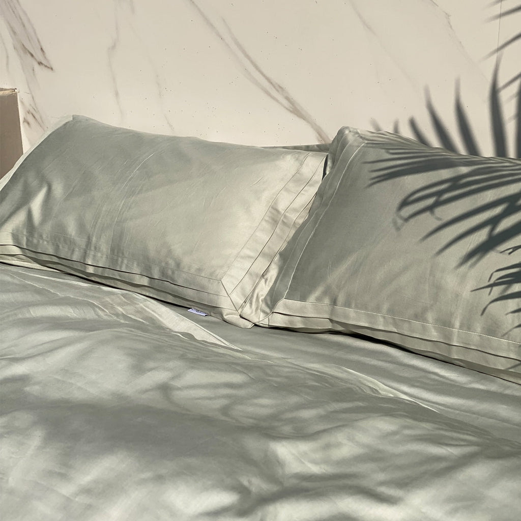 Sadyaska Tri-pleat Sage Green Set 1 Pcs Bedsheet