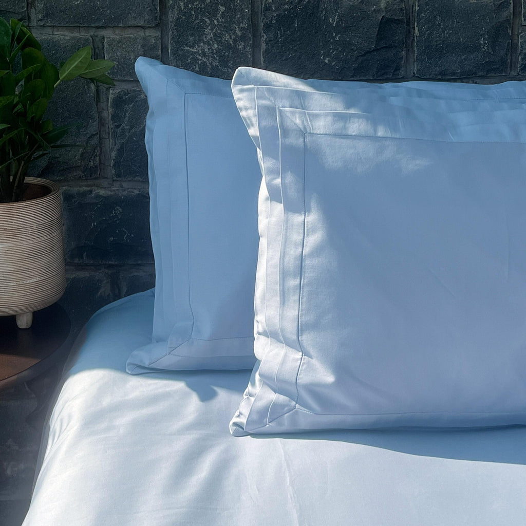Sadyaska Tri-pleat Smoke Blue Set 1 Pcs Bedsheet