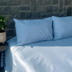 Sadyaska Tri-pleat Smoke Blue Set 1 Pcs Bedsheet