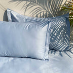 Sadyaska Luxe Smoke Blue 1 Pcs Bedsheet