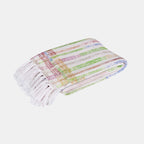 Eclectic Geo Rhombus 100% Cotton Beige Throw