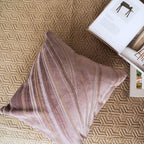 Sadyaska Decorative Tidal Lilac Velvet 16x16 1 Pcs Cushion Cover
