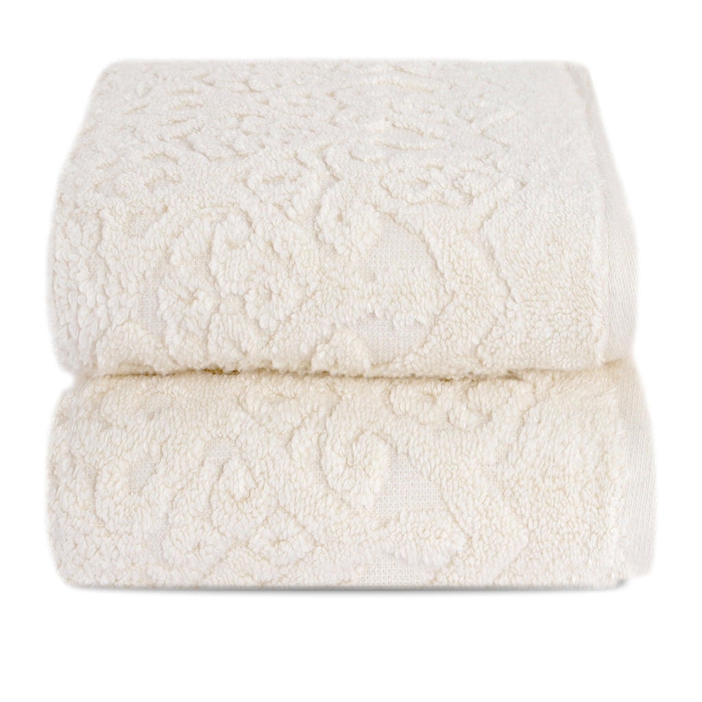 Windsor Antimicrobial Antifungal Zero Twist Fluffy Luxurious Cream Towel