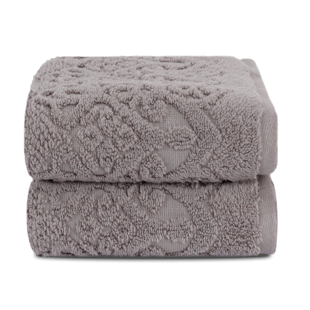 Windsor Antimicrobial Antifungal Zero Twist Fluffy Luxurious Grey Towel