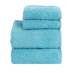Windsor Antimicrobial Antifungal Zero Twist Fluffy Luxurious Fiji Blue Towel
