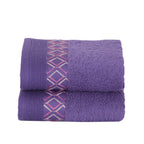 Co-Exist Zest Antimicrobial Antifungal Super Absorbent & Soft Purple Towel Set