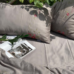 Sadyaska Wild Florals Olive Grey 1 Pcs Duvet Cover Set